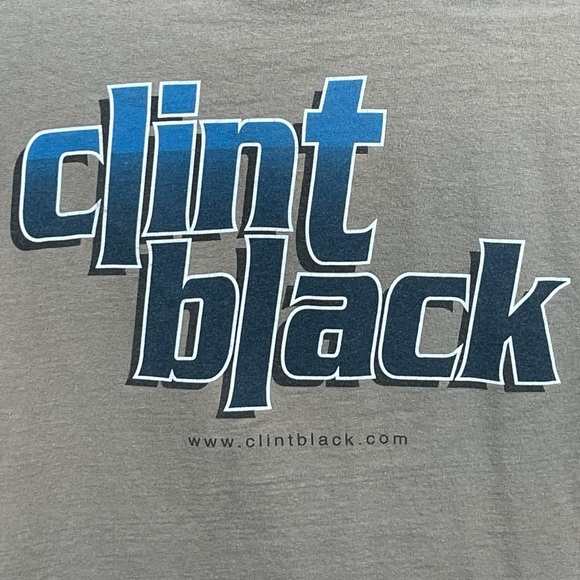 Clint Black Men’s/ Unisex Band Double Sided Graphic Short Sleeve T-Shirt Size L - Picture 5 of 7